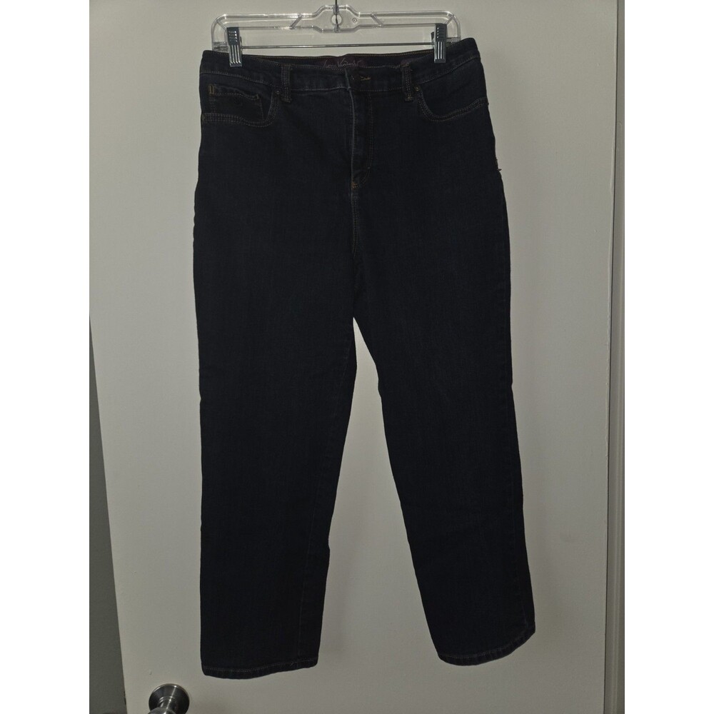 Gloria Vanderbilt Womens Sz 12P Amanda Dark Wash Denim Jeans Stretch Casual